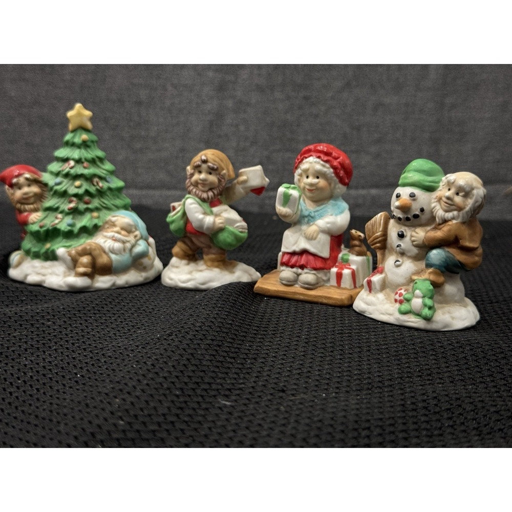 Vintage Miniature Christmas Figurines, (Lot‎ Of 7) Mercuries USA, 1991. - Picture 2 of 16